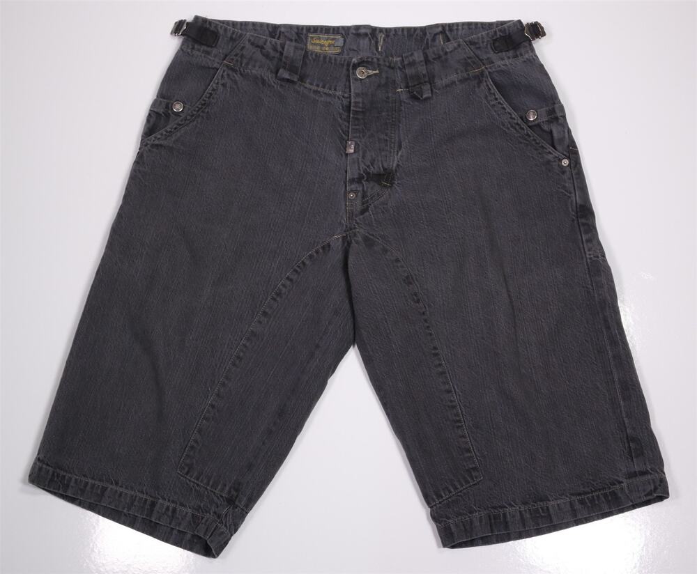 Sharpeye Suiceyed Black Denim Shorts Baggy Y2k 90s Selvedged Japanese Denim XL